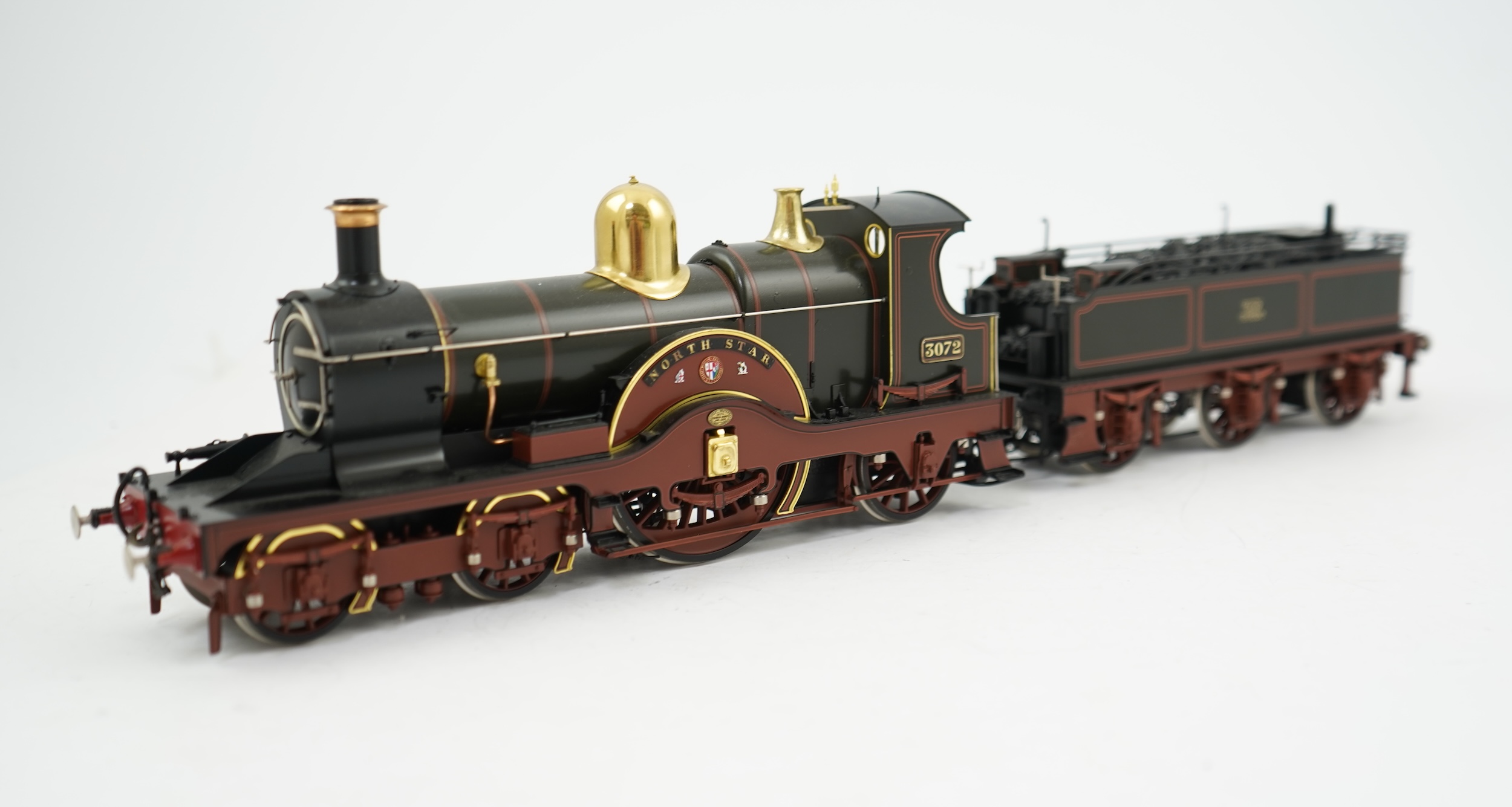 An 0 gauge Lee Marsh Models model of GWR 3031 Class (Achilles Class), North Star 3072, 4-2-2 Dean Single locomotive, powered for two rail operation, with original box and operating leaflet.